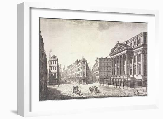 Mansion House (Exterior), London, C1751-Thomas Bowles-Framed Giclee Print