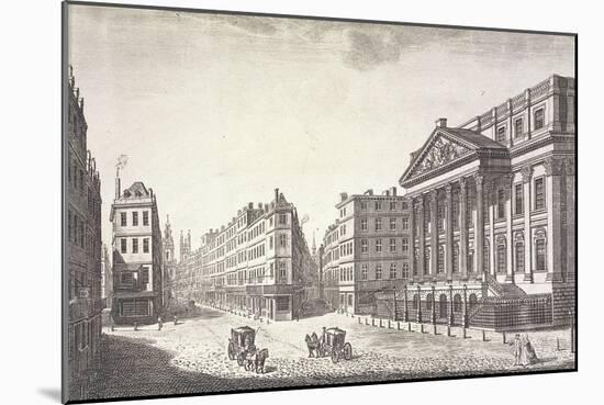 Mansion House (Exterior), London, C1751-Thomas Bowles-Mounted Giclee Print