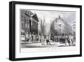 Mansion House (Exterior), London, C1855-Thomas Abiel Prior-Framed Giclee Print