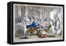 Mansion House Monitor, 1809-Thomas Rowlandson-Framed Stretched Canvas