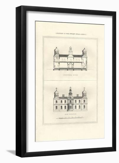 Mansion in Stuart Style-Richard Brown-Framed Art Print