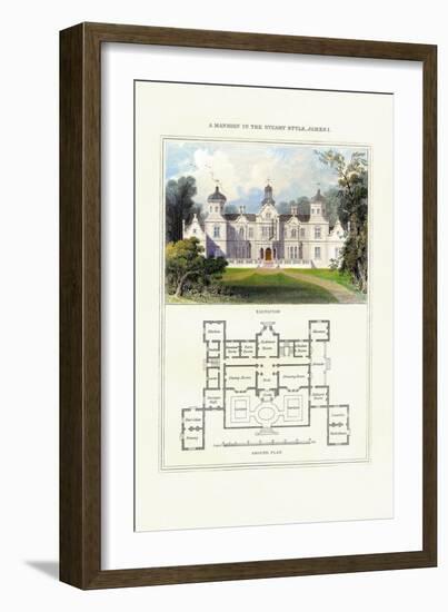 Mansion in the Stuart Style, James I-Richard Brown-Framed Art Print