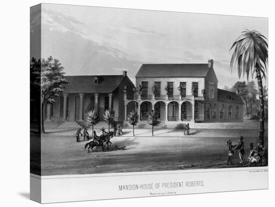 Mansion of President Robberts, Monrovia, Libera, 1847-null-Stretched Canvas