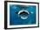 Manta ray with mouth open feeding on plankton, Maldives-Alex Mustard-Framed Photographic Print