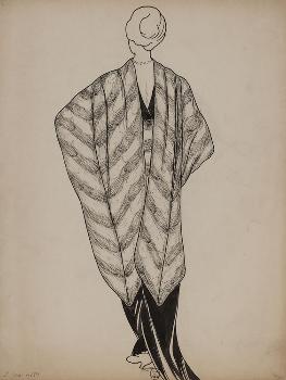 Manteau de fourrure, intérieur doublé façon kimono' Giclee Print -  Madeleine Vionnet | AllPosters.com