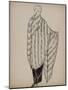 Manteau de fourrure, intérieur doublé façon kimono-Madeleine Vionnet-Mounted Giclee Print