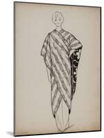 Manteau de fourrure, intérieur doublé façon kimono-Madeleine Vionnet-Mounted Giclee Print