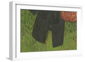 Manteau Noir Et Sac Sur Paravent, 2004-Delphine D. Garcia-Framed Giclee Print