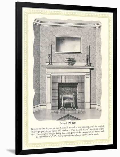 Mantel Treatment-null-Framed Art Print