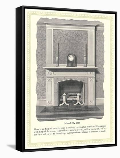 Mantel Treatment-null-Framed Stretched Canvas