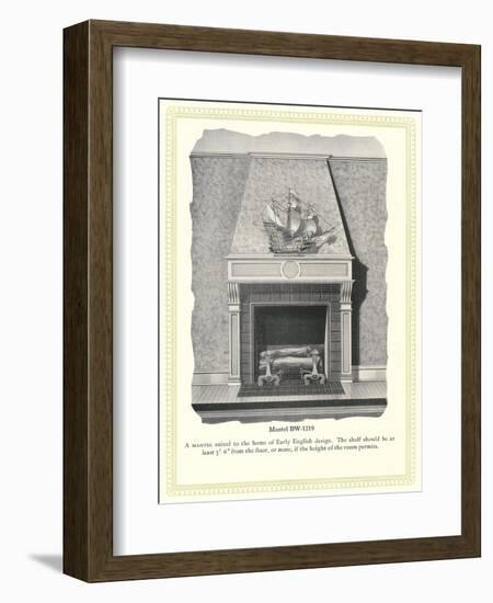 Mantel Treatment-null-Framed Art Print