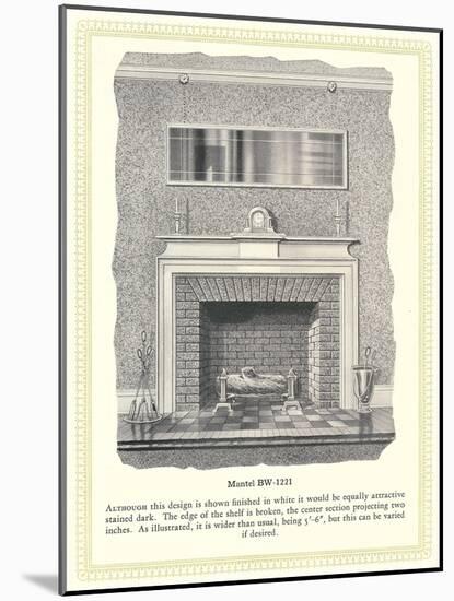 Mantel Treatment-null-Mounted Art Print