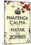 Mantenga Calma Y Matar Los Zombies-null-Mounted Poster