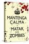 Mantenga Calma Y Matar Los Zombies-null-Stretched Canvas