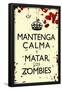 Mantenga Calma Y Matar Los Zombies-null-Framed Poster