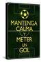 Mantenga Calma Y Meter Un Gol-null-Stretched Canvas