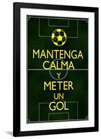 Mantenga Calma Y Meter Un Gol-null-Framed Art Print