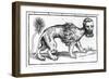 Manticore from 'Historie of Foure-Footed Beastes' by Edward Topsell, Published 1607-Edward Topsell-Framed Giclee Print