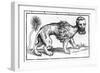 Manticore from 'Historie of Foure-Footed Beastes' by Edward Topsell, Published 1607-Edward Topsell-Framed Giclee Print