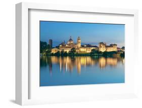 Mantova, Lombardy, Italy. Mincio's Banks with Historical Buildings at Sunset.-Marco Bottigelli-Framed Photographic Print