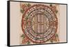 Manu?yaloka, Map of the World of Man, According to Jain Cosmological Traditions-null-Framed Stretched Canvas