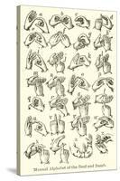 Manual Alphabet of the Deaf and Dumb-null-Stretched Canvas