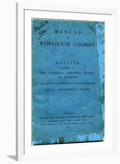 Manual of Workhouse Cookery, Cover-Peter Higginbotham-Framed Photographic Print