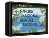 Manuel Antonio National Park Sign, Costa Rica, Central America-R H Productions-Framed Stretched Canvas