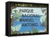 Manuel Antonio National Park Sign, Costa Rica, Central America-R H Productions-Framed Stretched Canvas