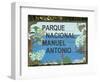 Manuel Antonio National Park Sign, Costa Rica, Central America-R H Productions-Framed Photographic Print