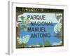 Manuel Antonio National Park Sign, Costa Rica, Central America-R H Productions-Framed Photographic Print