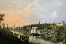 Vista General De Sevilla Desde Triana-1862-Manuel Barron y Carrillo-Framed Stretched Canvas