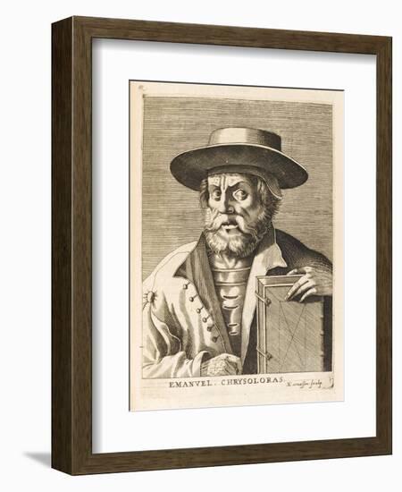 Manuel Chrysoloras Greek Scholar in Italy-Nicolas de Larmessin-Framed Art Print