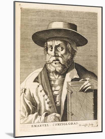 Manuel Chrysoloras Greek Scholar in Italy-Nicolas de Larmessin-Mounted Art Print