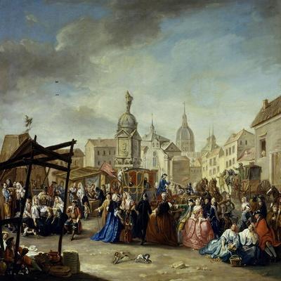 La Feria De Madrid En La Plaza De La Cebada, 1770-1780