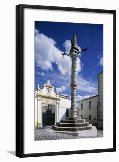 Manueline Style Pillory Column-null-Framed Giclee Print