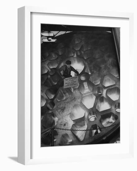 Manufacture and Examples of Uses of Various Kinds of Glass at Corning Glass Co-Andreas Feininger-Framed Photographic Print