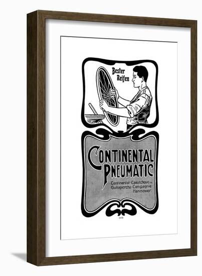 Manufacture of Continental Pneumatic Tyres, 1900-null-Framed Giclee Print