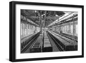 Manufacture of Electric Batteries, USA, 1887-null-Framed Premium Giclee Print