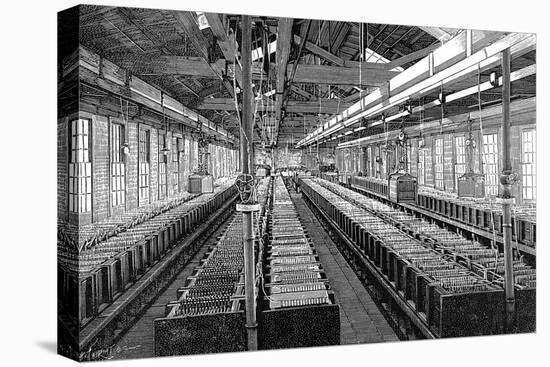 Manufacture of Electric Batteries, USA, 1887-null-Stretched Canvas