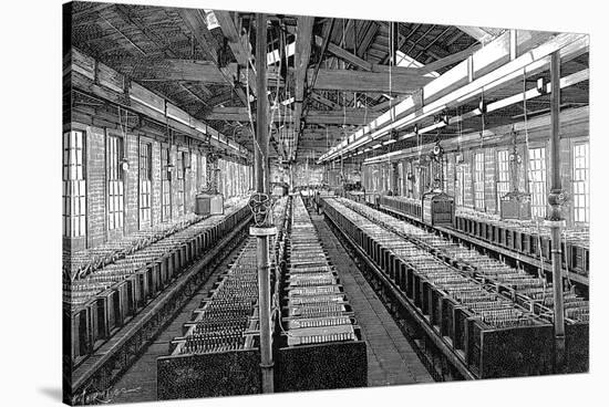 Manufacture of Electric Batteries, USA, 1887-null-Stretched Canvas