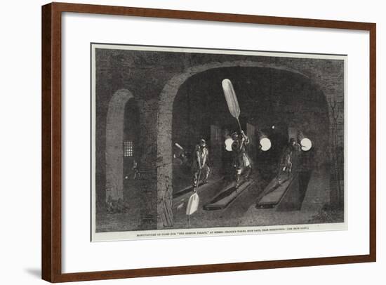 Manufacture of Glass for The Crystal Palace, at Messers Chance's Works, Spon-Lane, Near Birmingham-Samuel Read-Framed Giclee Print
