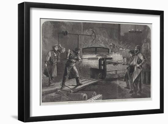 Manufacture of the Armstrong Gun at Woolwich Arsenal, Coiling the Bars-null-Framed Giclee Print