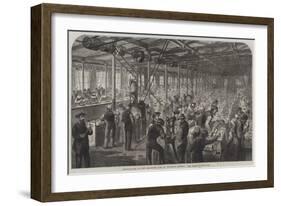Manufacture of the Armstrong Gun at Woolwich Arsenal, the Beehive-null-Framed Giclee Print