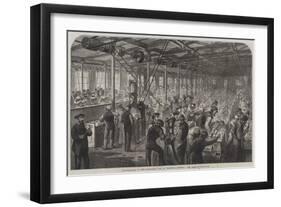 Manufacture of the Armstrong Gun at Woolwich Arsenal, the Beehive-null-Framed Giclee Print