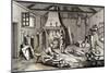 Manufacture of the Fromage D'Auvergne, 1877, France, 19th Century-null-Mounted Giclee Print