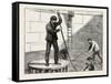 Manufacturing an Electric Telegraph Cable: Coiling Down the Cable in the Tank, 1873-null-Framed Stretched Canvas