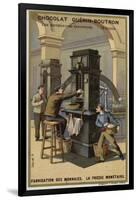 Manufacturing Coins, Coin Press-null-Framed Giclee Print