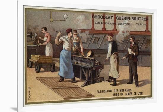 Manufacturing Coins-null-Framed Giclee Print