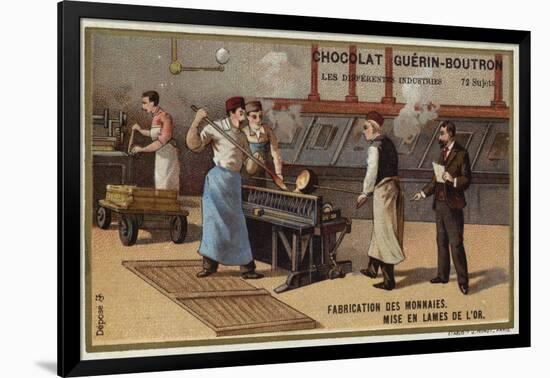 Manufacturing Coins-null-Framed Giclee Print